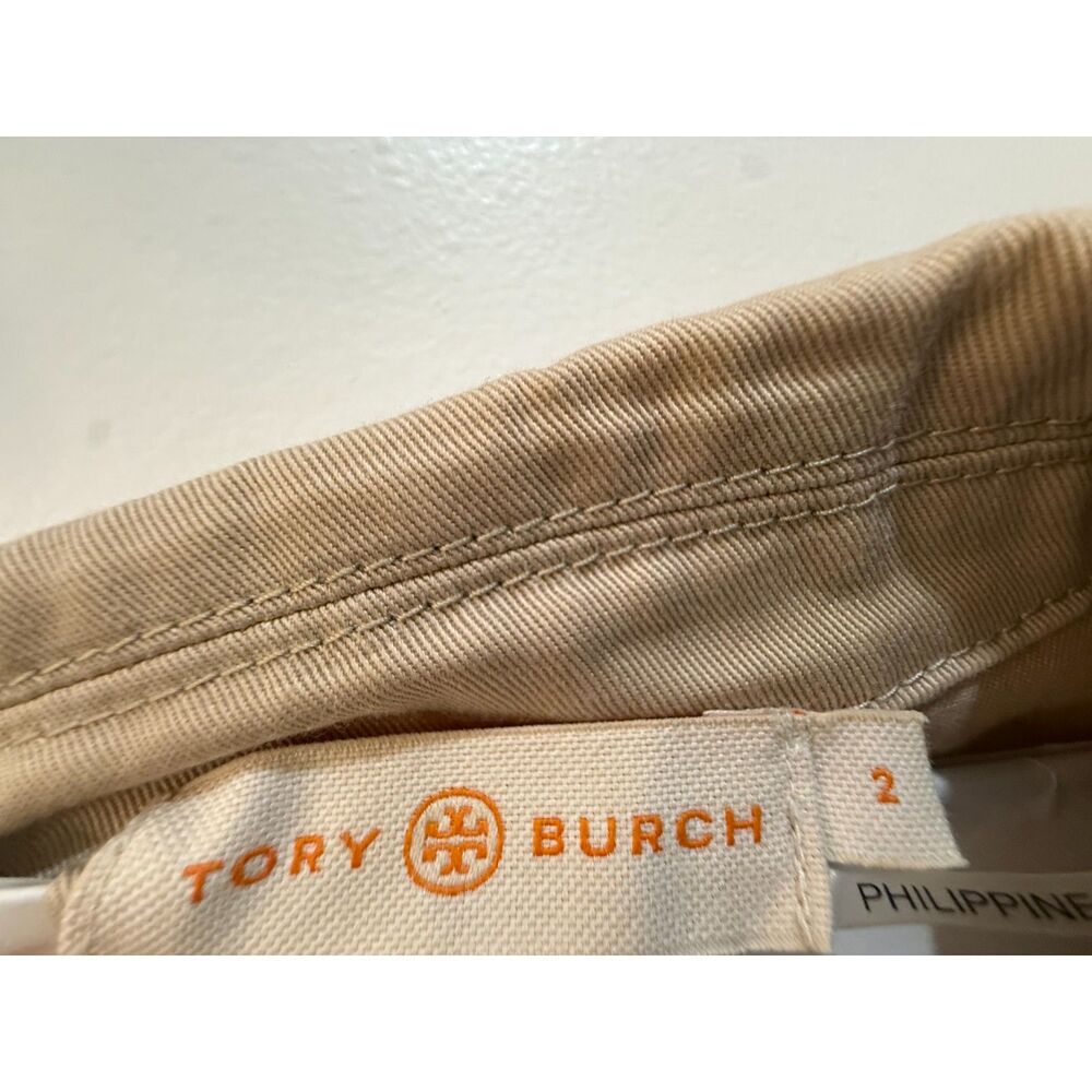Tory Burch Tan Khaki Safari Utility Shirt Dress Size 2 - Picture 6 of 12